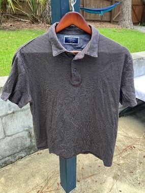Charles Tyrwhitt Polo in 100% Striped Cotton - Men's Medium